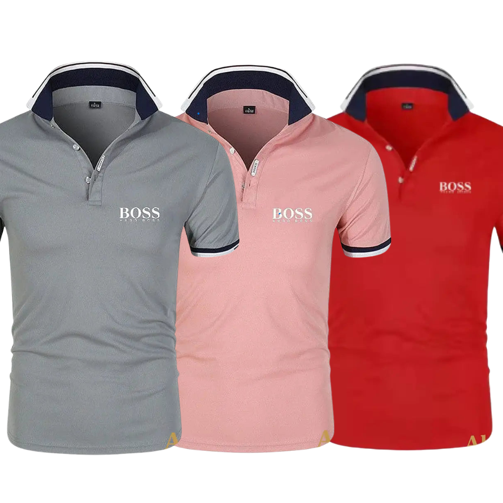 Set Luxury Polo Collar Shirt (Buy 1, Get 3 Free).